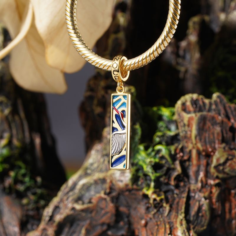 Japanese Crane Pendant