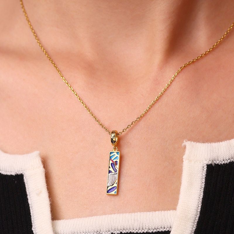 Japanese Crane Pendant