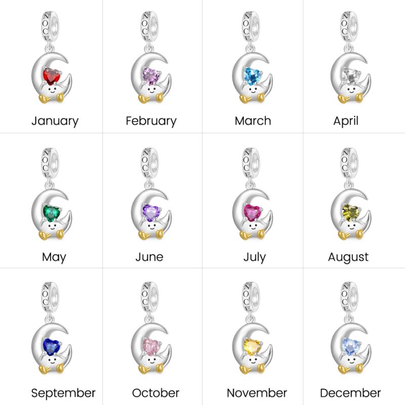 Fun Moon Embraces Love Pendant