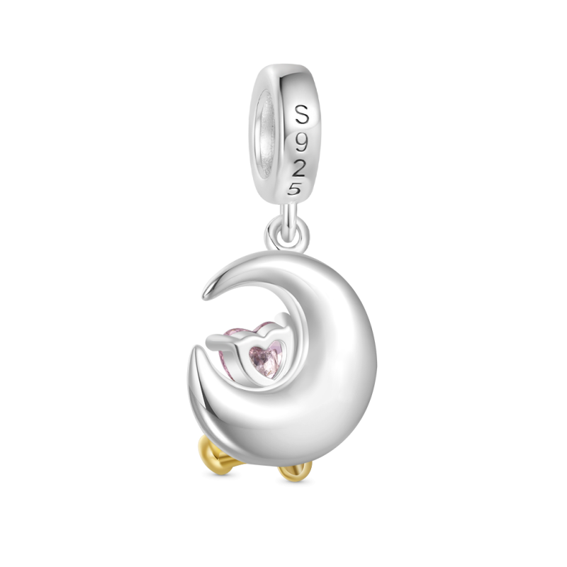 Fun Moon Embraces Love Pendant