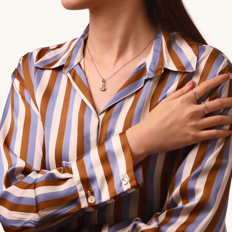 Fun Moon Embraces Love Pendant