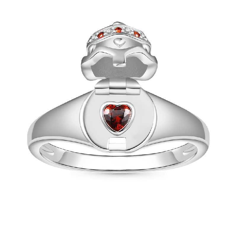Easter Openable Egg Signet Ring