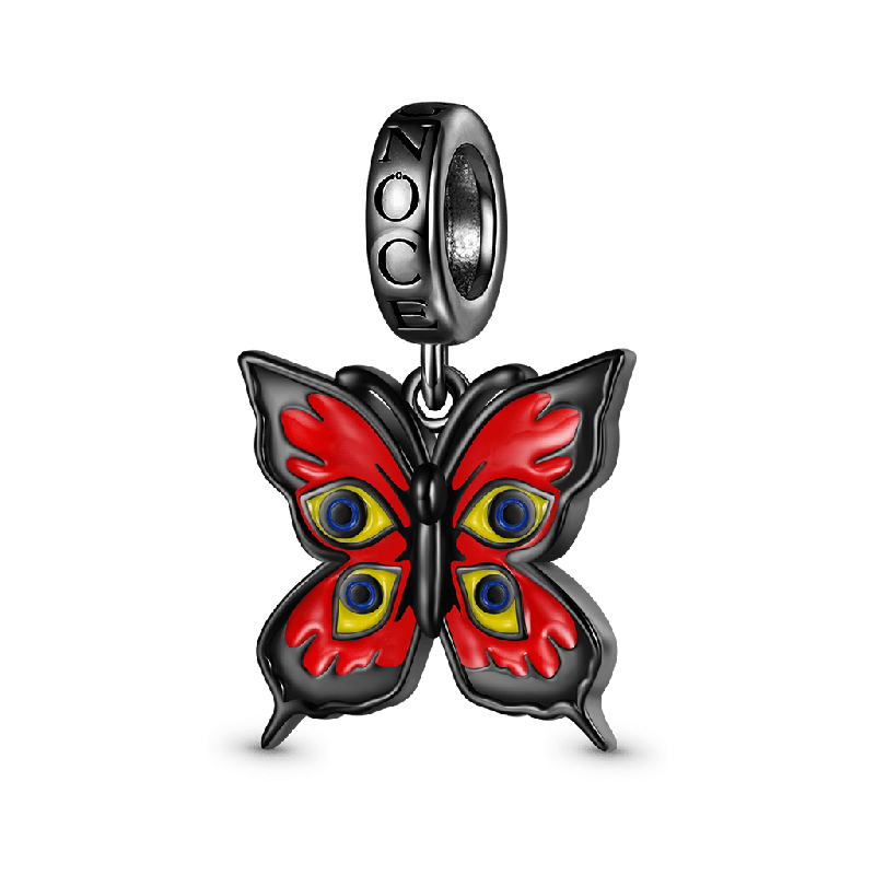 Red Walpurga Butterfly Pendant