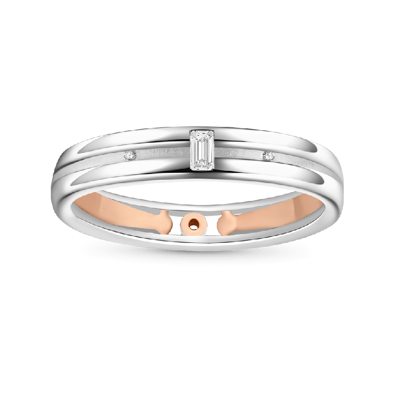 Cubic Zirconia Mens Band