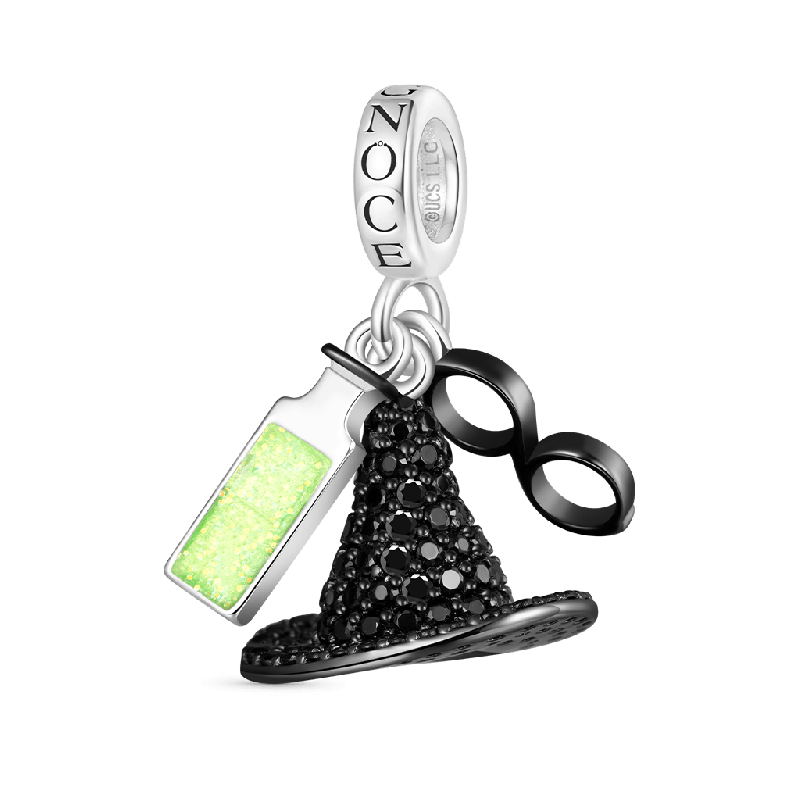 Wicked Elphaba Black Hat Triple Pendant