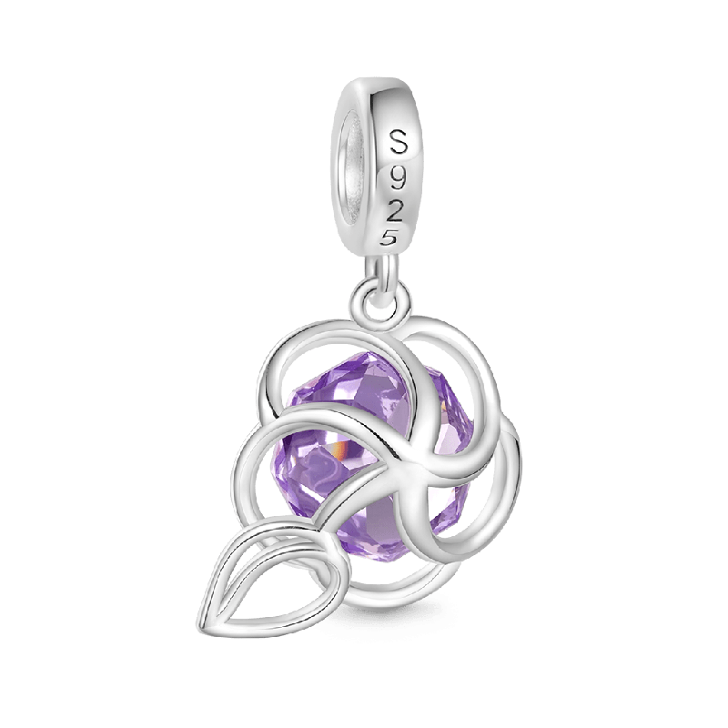 Rose-cut Floral Pendant