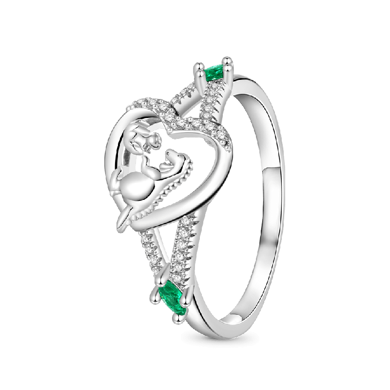 Dinosaur Heart Ring