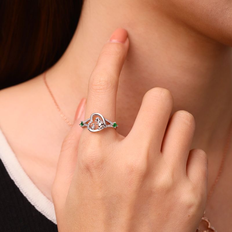 Dinosaur Heart Ring