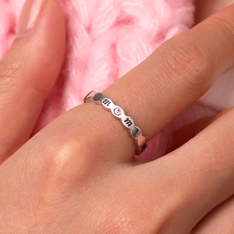 Heart Teardrop Eternity Ring