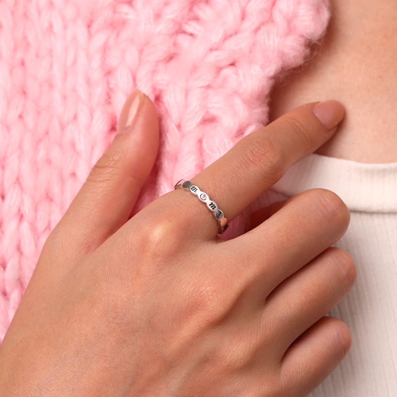 Heart Teardrop Eternity Ring