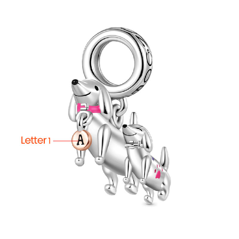Dachshund Mother Child Pendant