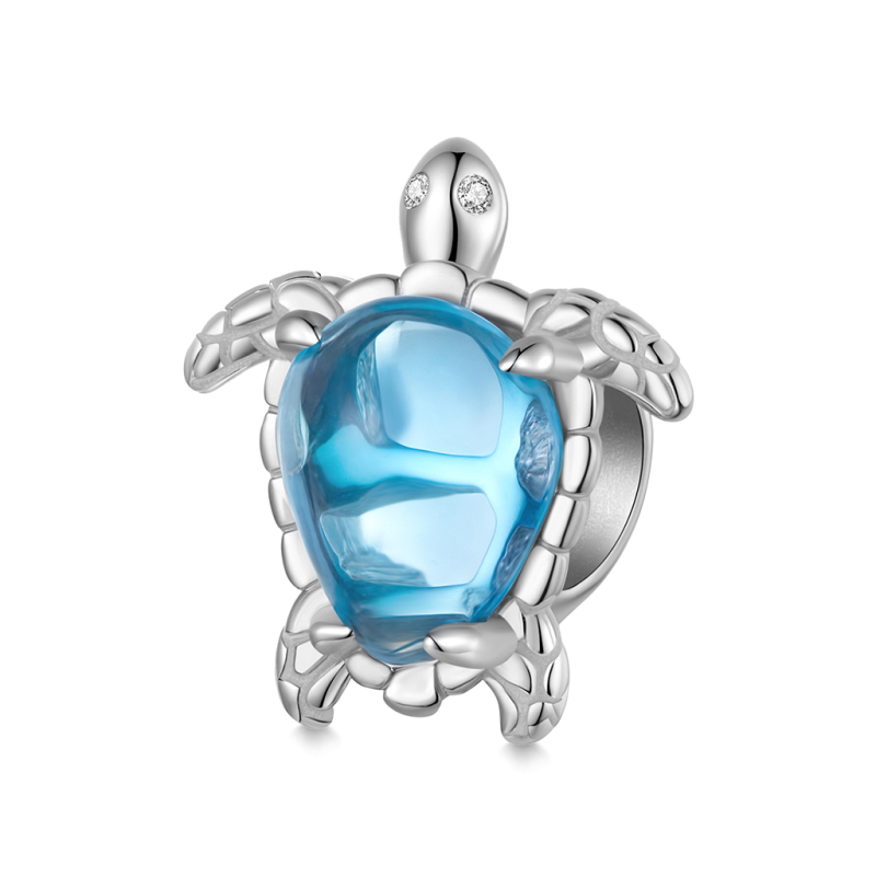 Blue Sea Turtle Charm