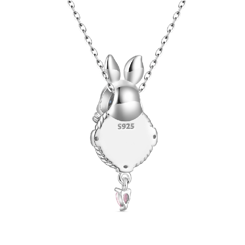 Moonstone Easter Rabbit Necklace