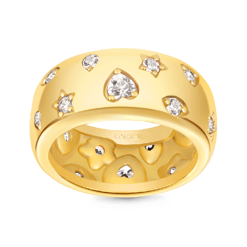 White Topaz Mixed Shape Ring