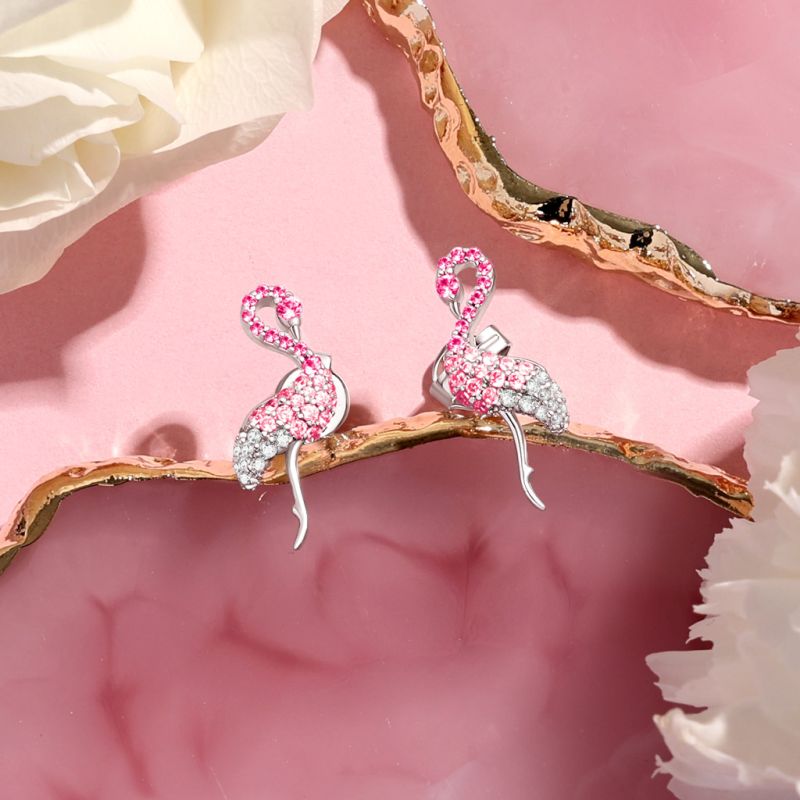 Pink Flamingo Earrings