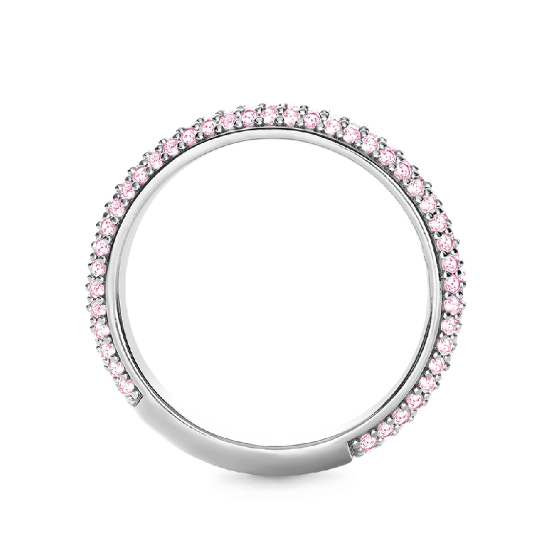 Morganite Petit Signature Pavé Band