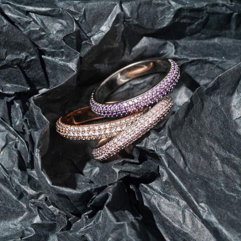 Topaz Petit Signature Pavé Band