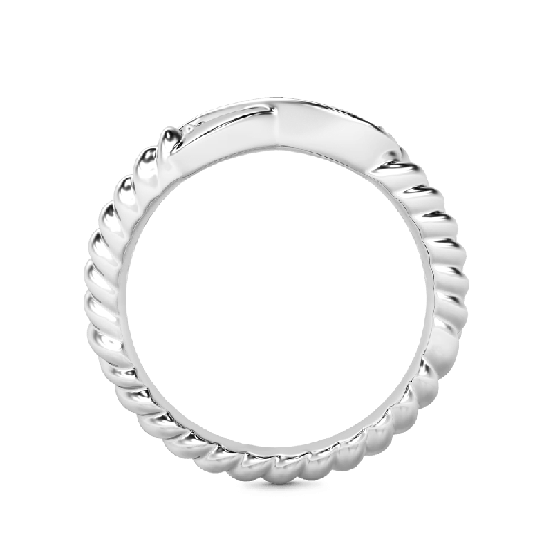 Sparkle Infinity Split Shank Promise Ring