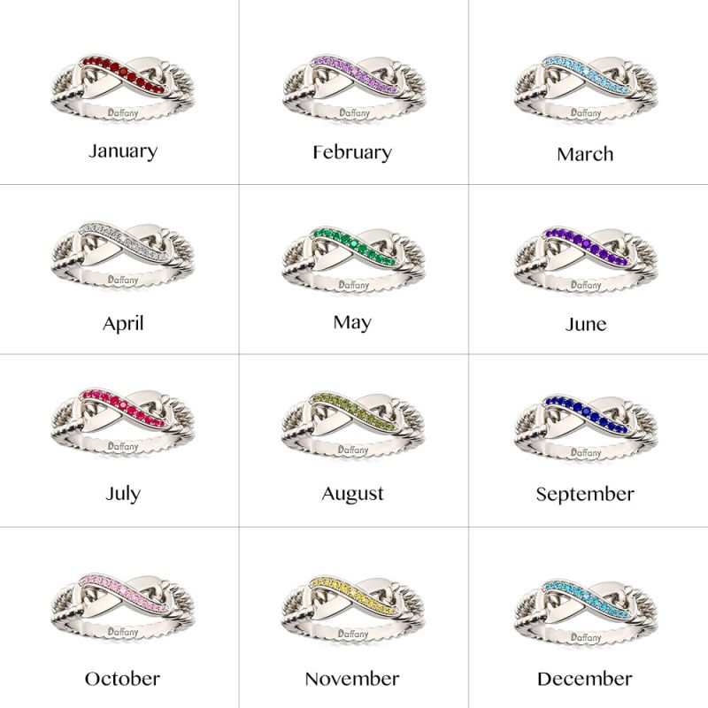 Sparkle Infinity Split Shank Promise Ring