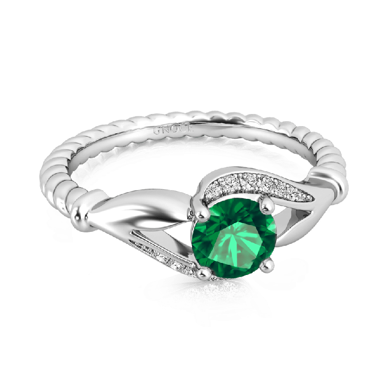 Round Split Shank Engagement Ring
