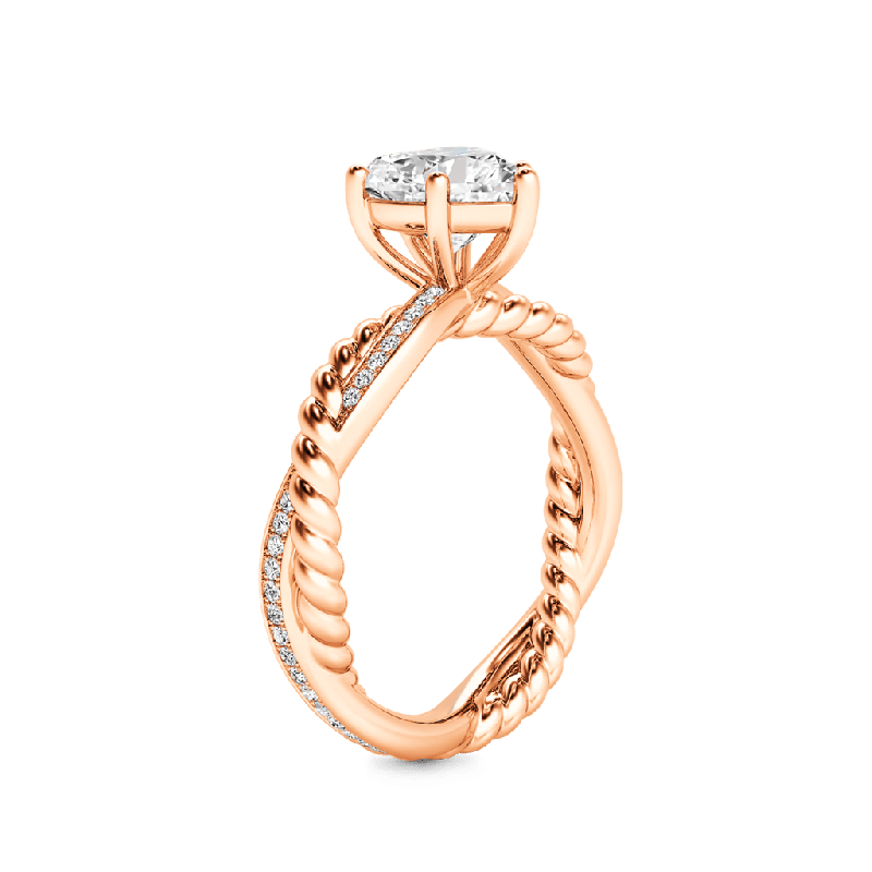 Heart Twist Infinity Ring