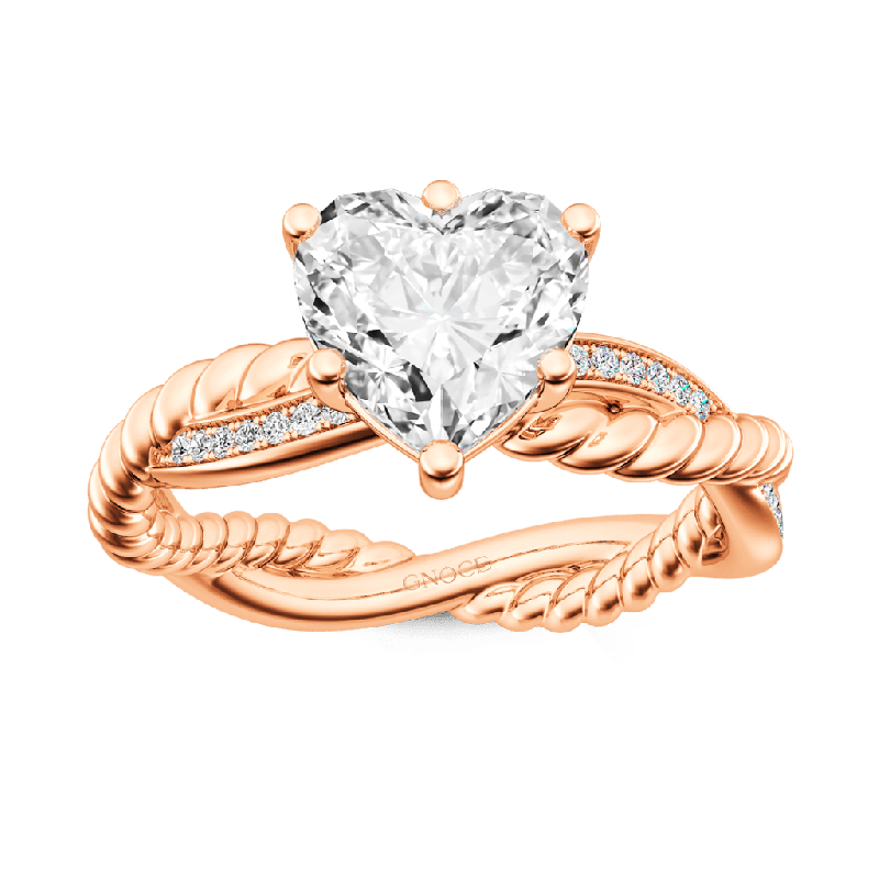 Heart Twist Infinity Ring
