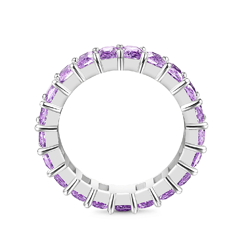 Baguette Cut Eternity Band Ring