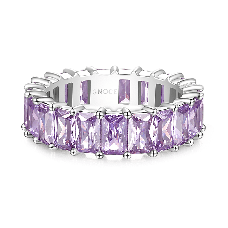 Baguette Cut Eternity Band Ring