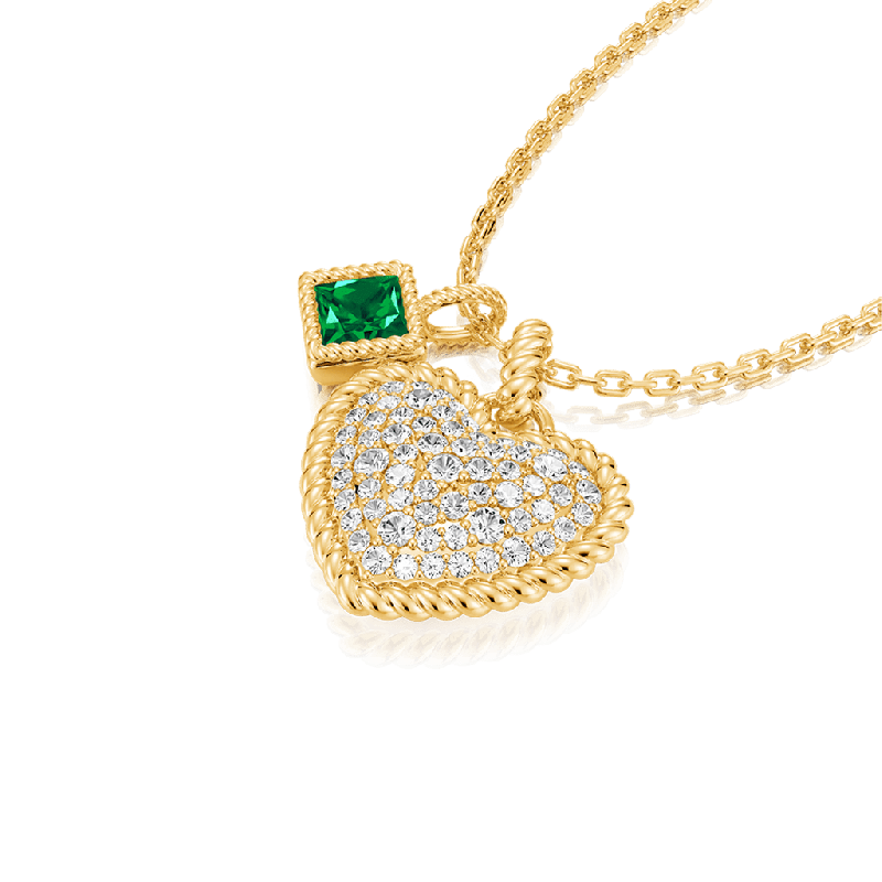 Emerald Princess Twisted Rope Necklace