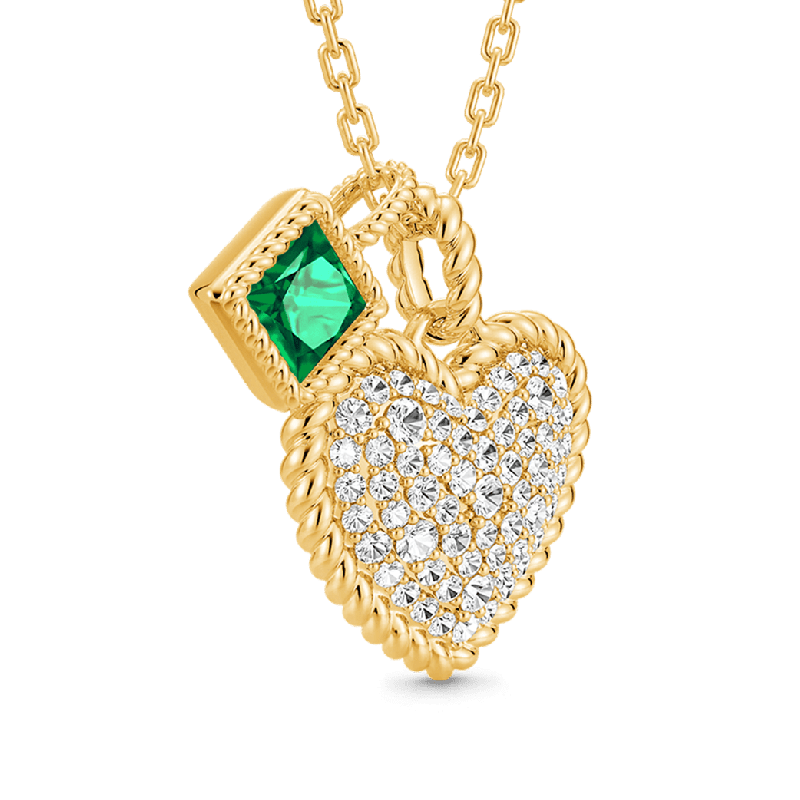 Emerald Princess Twisted Rope Necklace