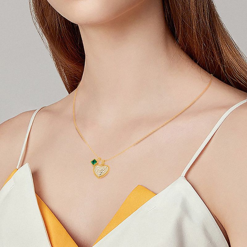 Emerald Princess Twisted Rope Necklace