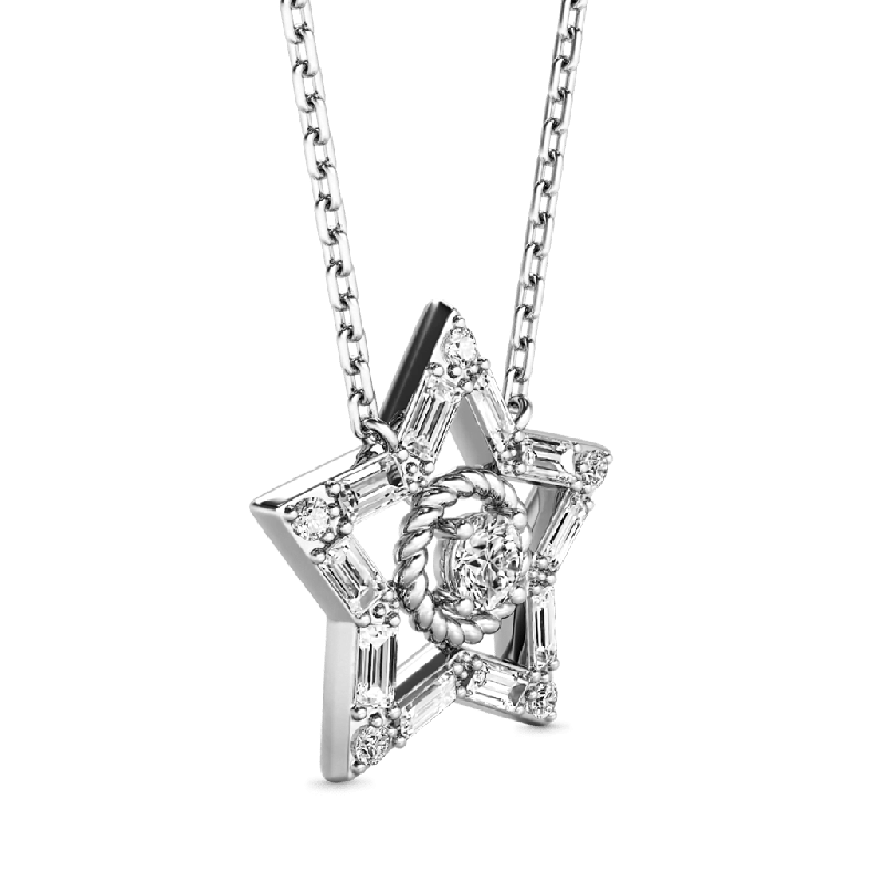 Shiny Five-pointed Star Necklace