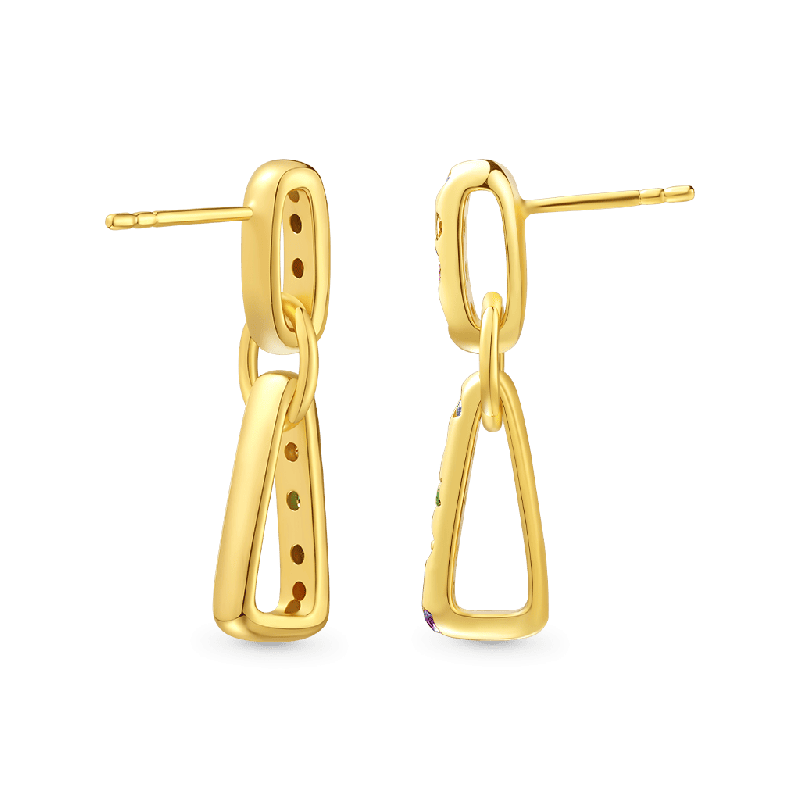 Fancy Color Mixed Shape Earrings