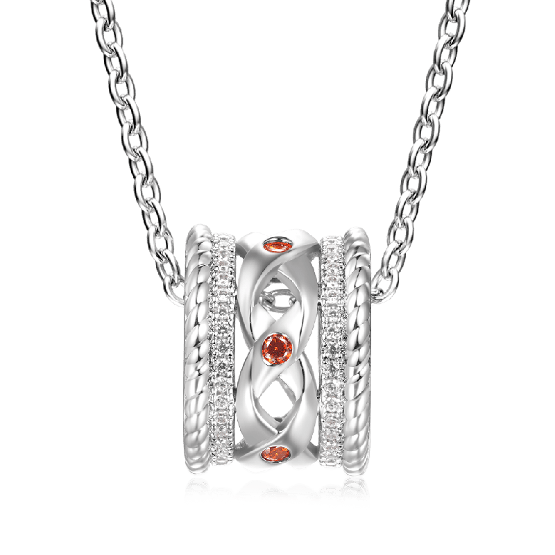 Elegant Crossover Drum Necklace