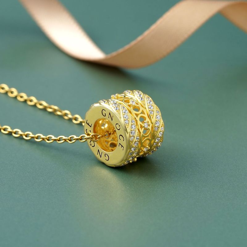 Interlocking Love Drum Necklace