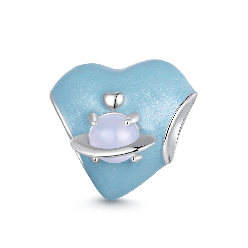 Blue Love Planet Charm