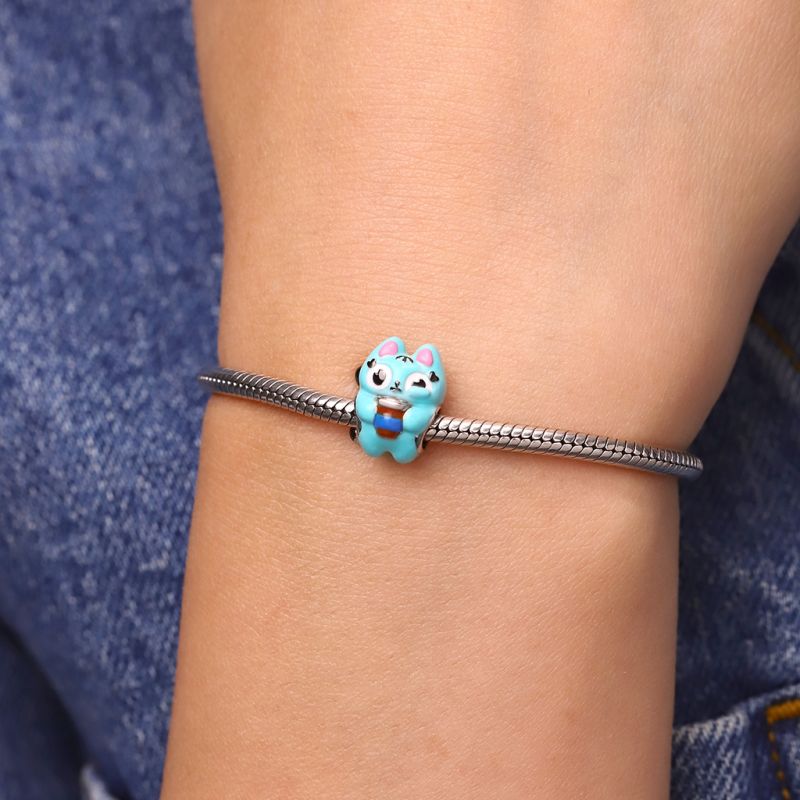 Overcaffeinated Blu Cat Charm