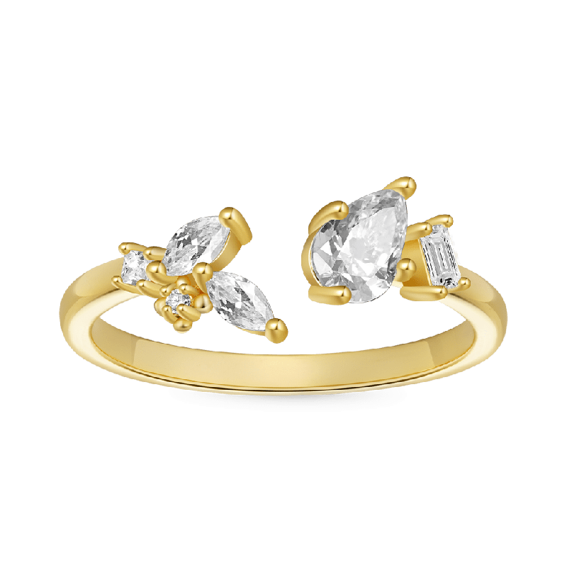Irregular Marquise Diamond Ring