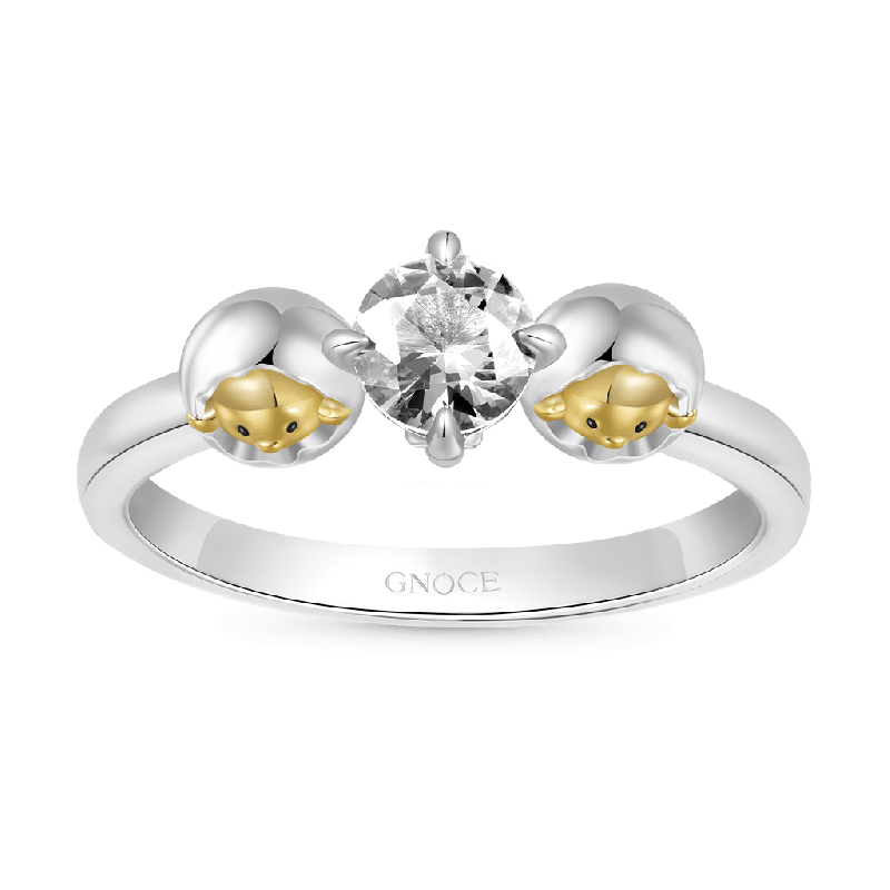 Easter Egg Shell Diamond Ring