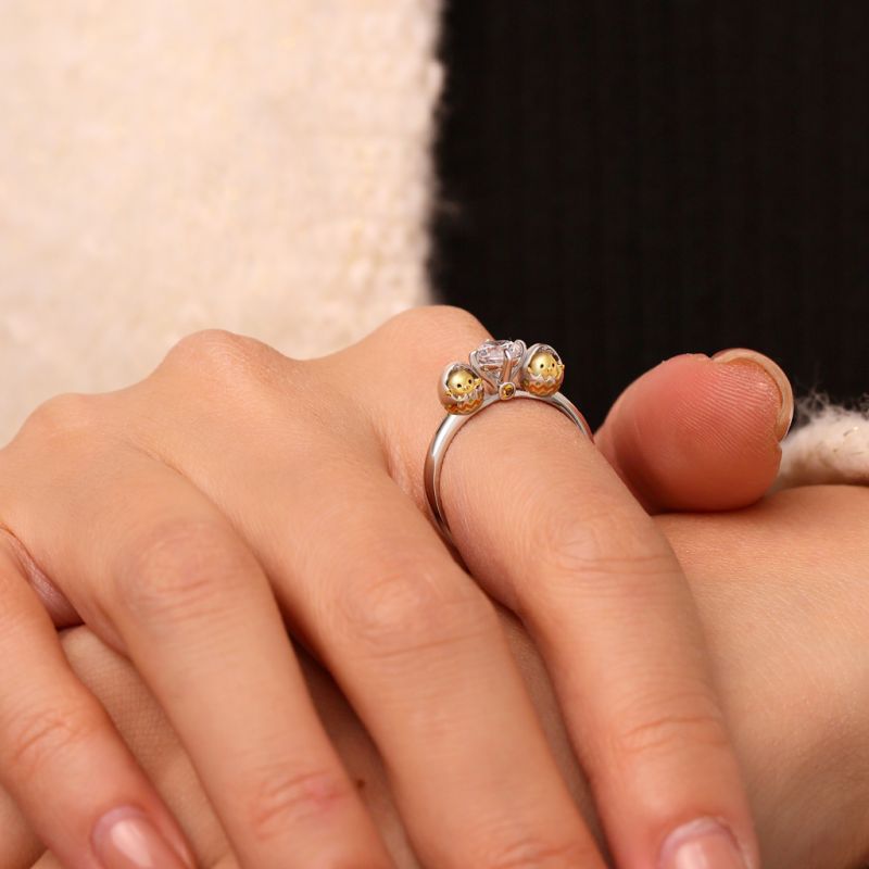 Easter Egg Shell Diamond Ring