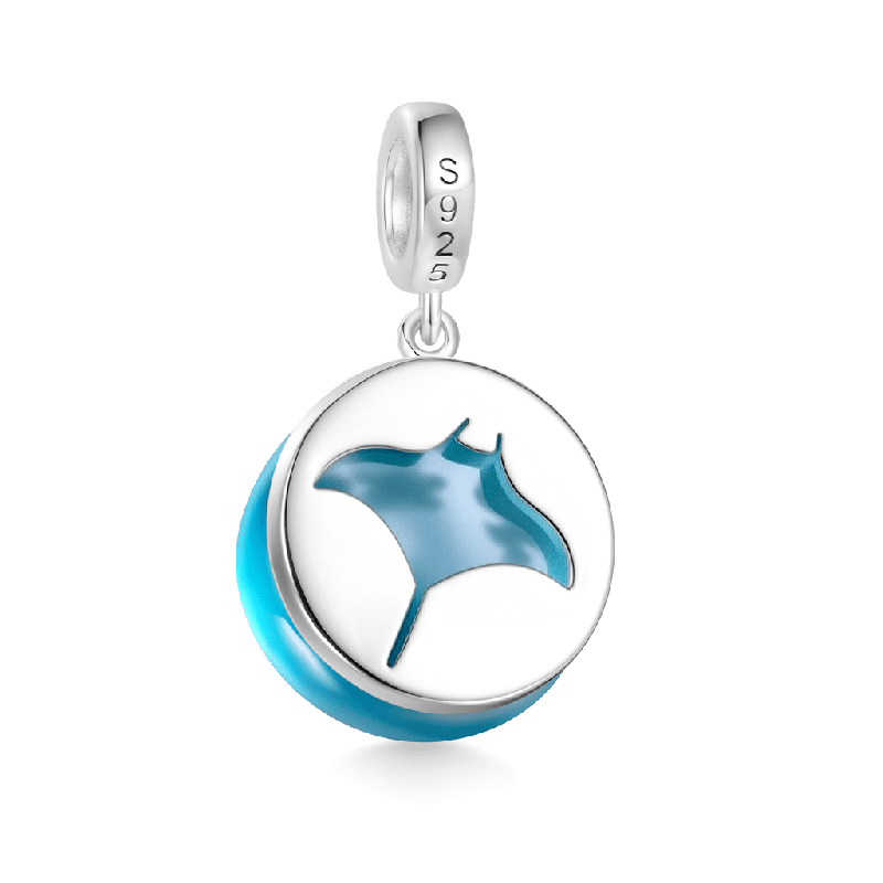 Devil Rays Glass Projection Pendant
