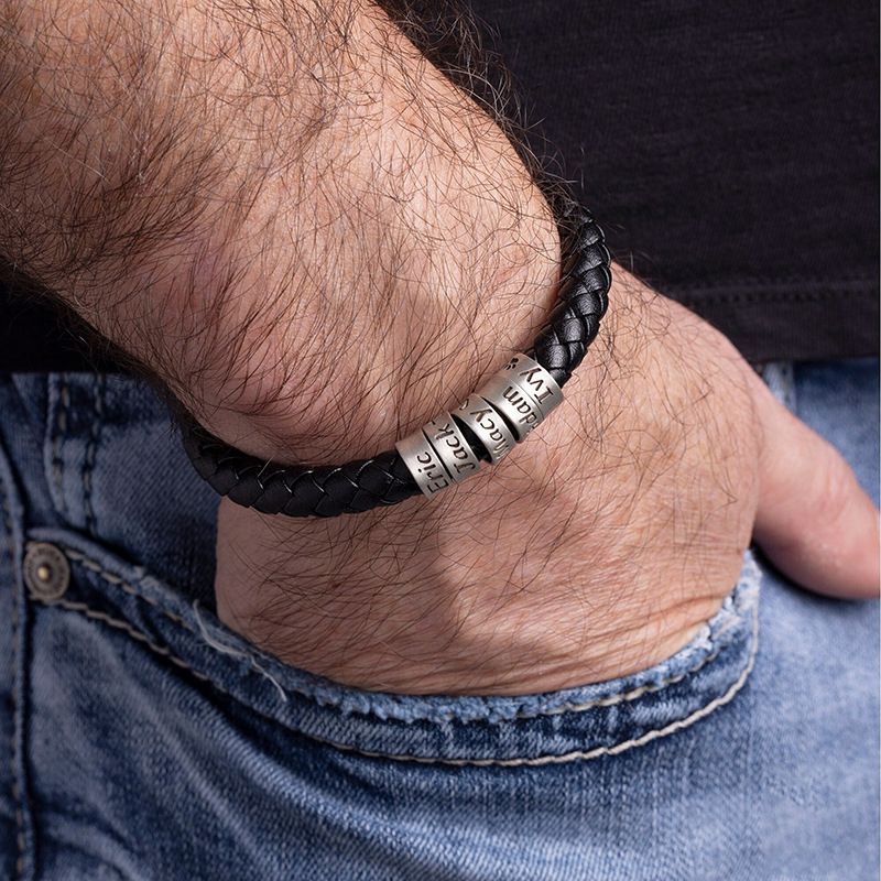 Hip-hop Braided Leather Bracelet