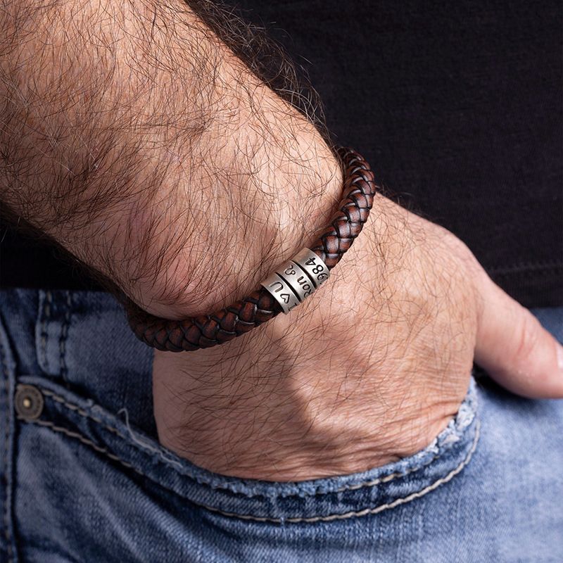 Hip-hop Braided Leather Bracelet