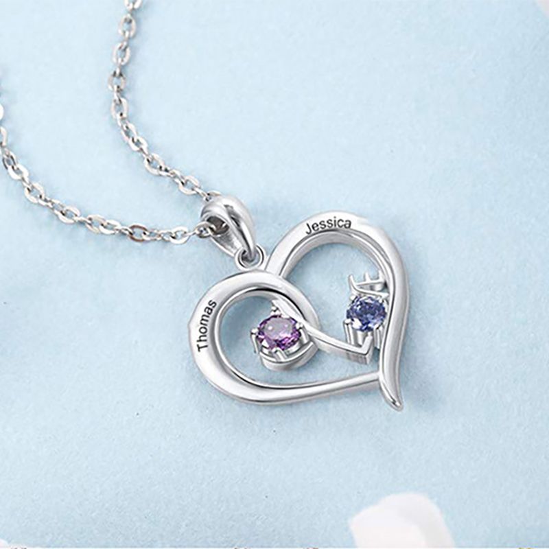 Simple Love Interlaced Necklace
