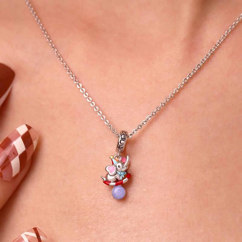 Funny Circus Elephant Pendant