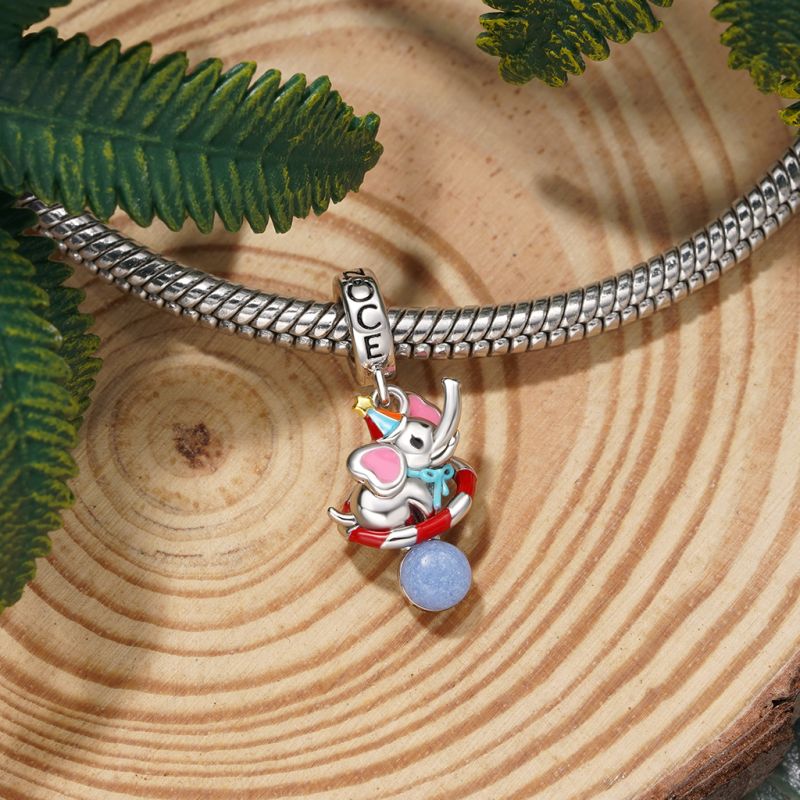 Funny Circus Elephant Pendant