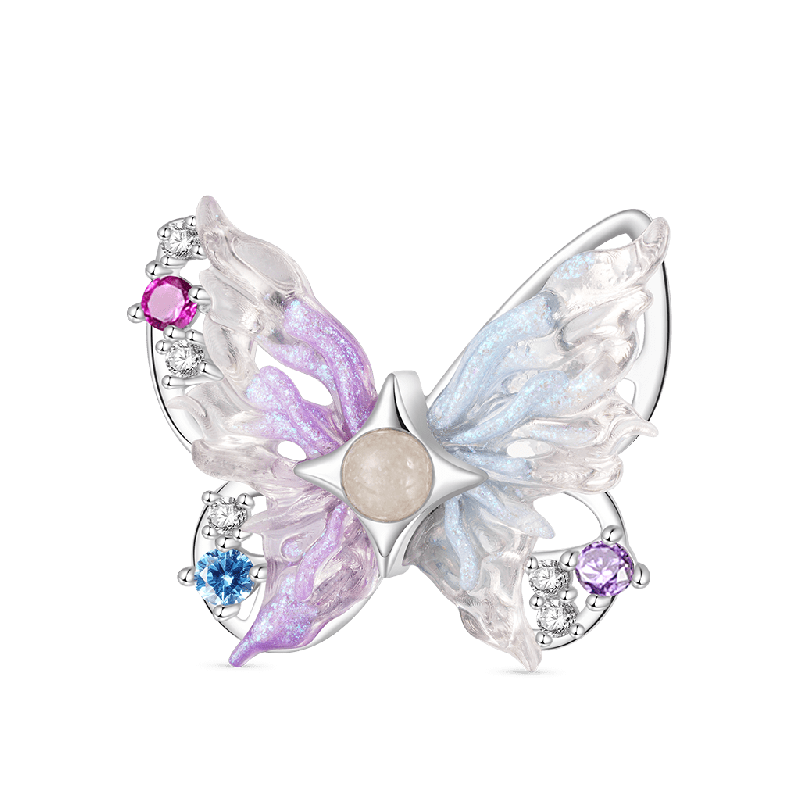 Sparkling Colorful Butterfly Stopper