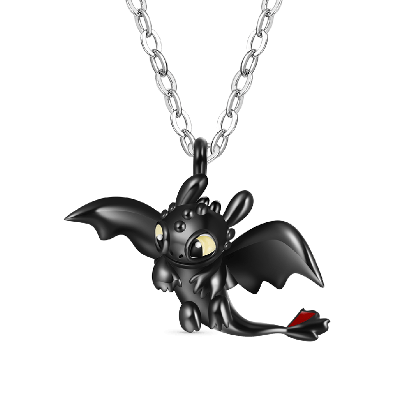 Toothless Flapping Wings Necklace
