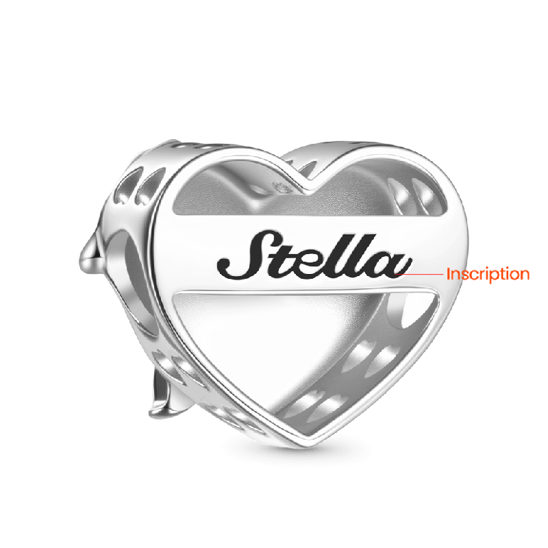 Sunflower Heart Engravable Charm