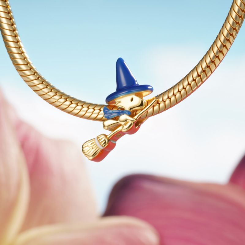 Woodstock Flying on Broom Charm